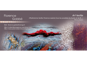 Plaquette artiste textile Florence Gobbe - version 1